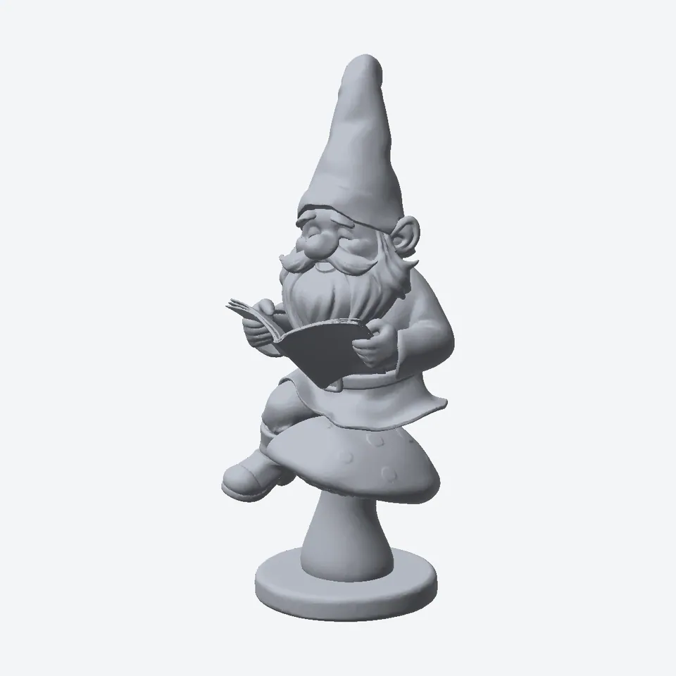Gnome With the Morning Paper