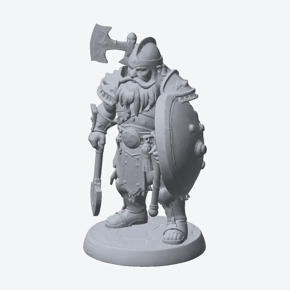 Dwarf Warrior Miniature
