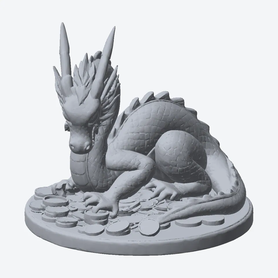 Sleepy Dragon on Its Hoard