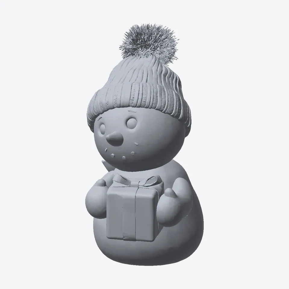 Snowman With a Gift