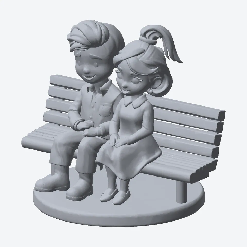 Couple on a Park Bench