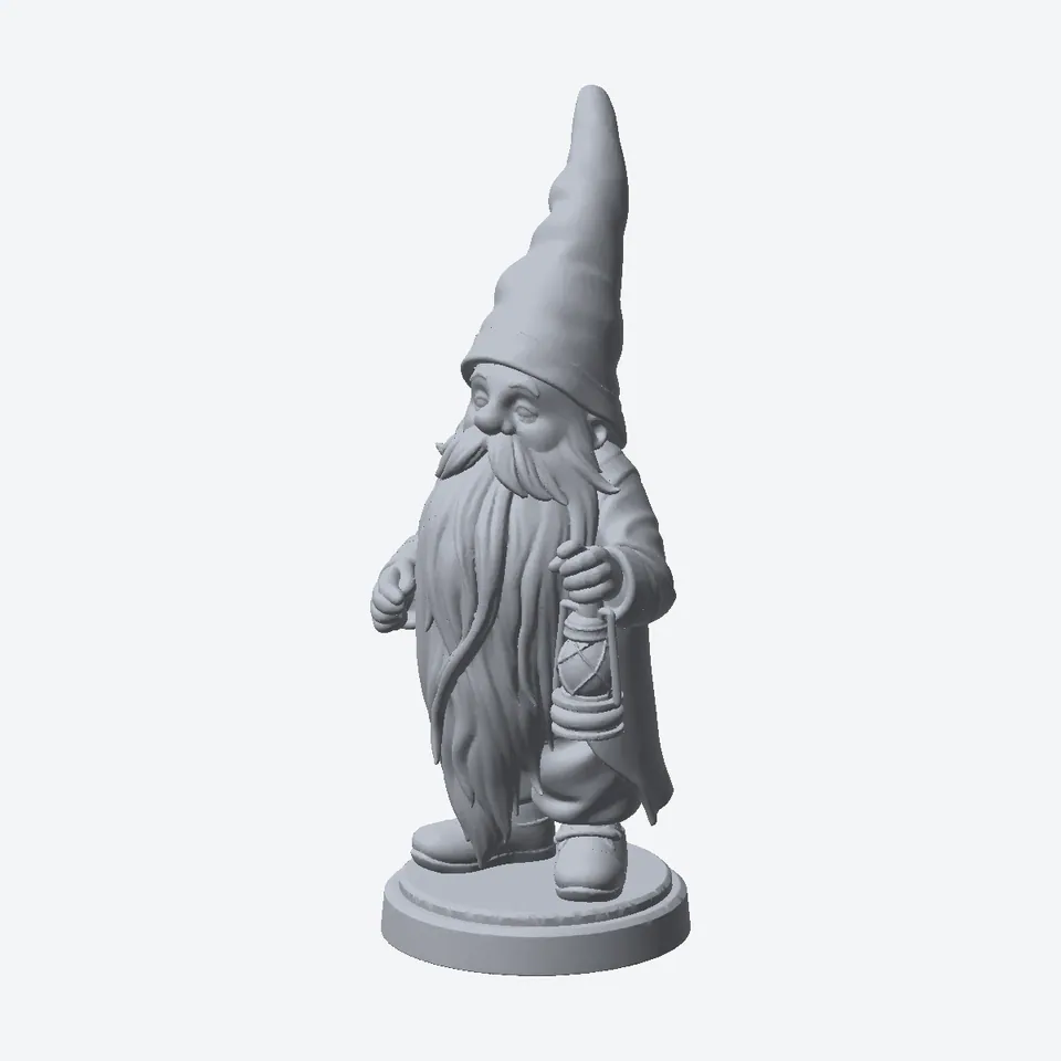 Grandpa Gnome With a Lantern