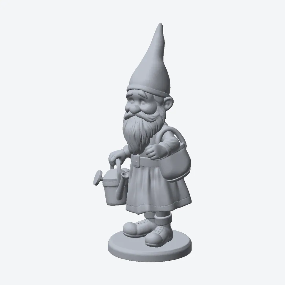 Grandma Gnome With a Watering Can