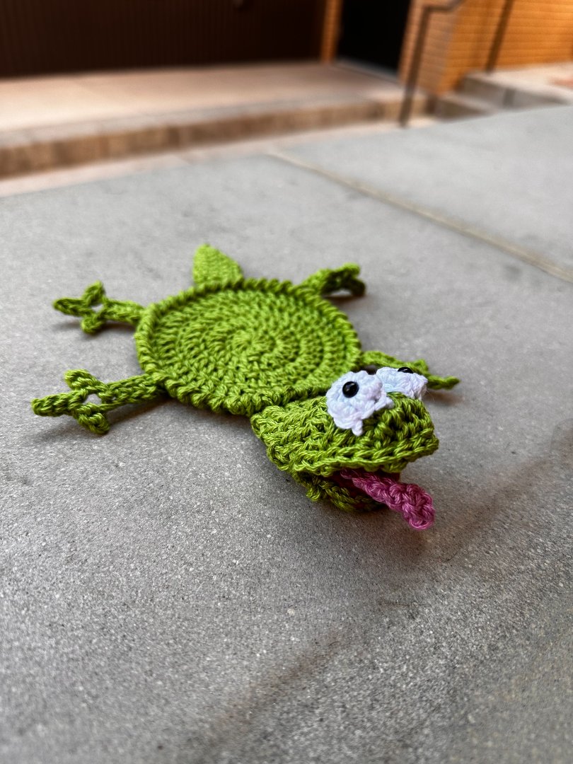 Crochet Popping Lizard Coaster Workshop 🦎🧶 | August 27, 2pm 3