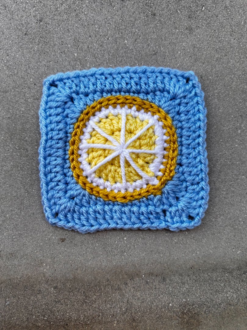 Crochet Granny Square of the Month Club! ✨🍋 August |  August 23 2