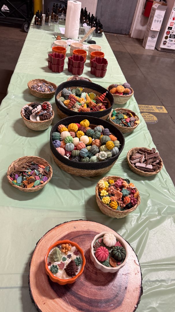 Fall Garden Harvest Candle class 4