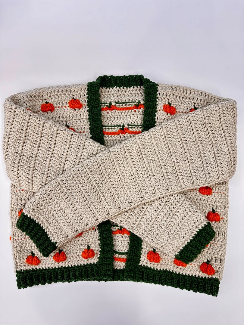 September Crochet-Along: Pumpkin Patch Stitch Cardigan 2
