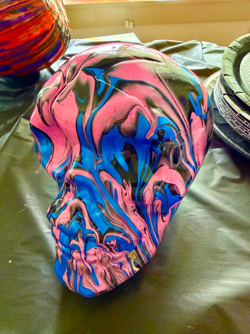 Pumpkin & Skull Fluid ART Workshop 3