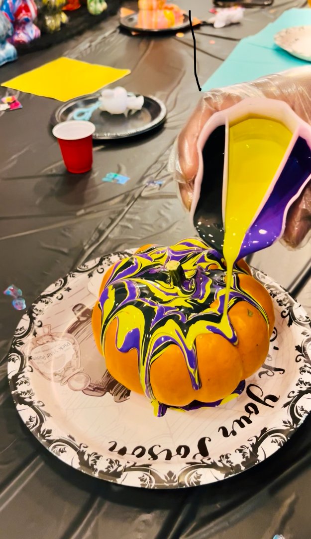 Pumpkin & Skull Fluid ART Workshop 4