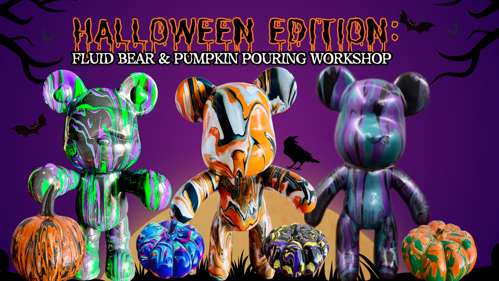 Halloween Edition: Fluid Bear & Pumpkin Pouring Workshop