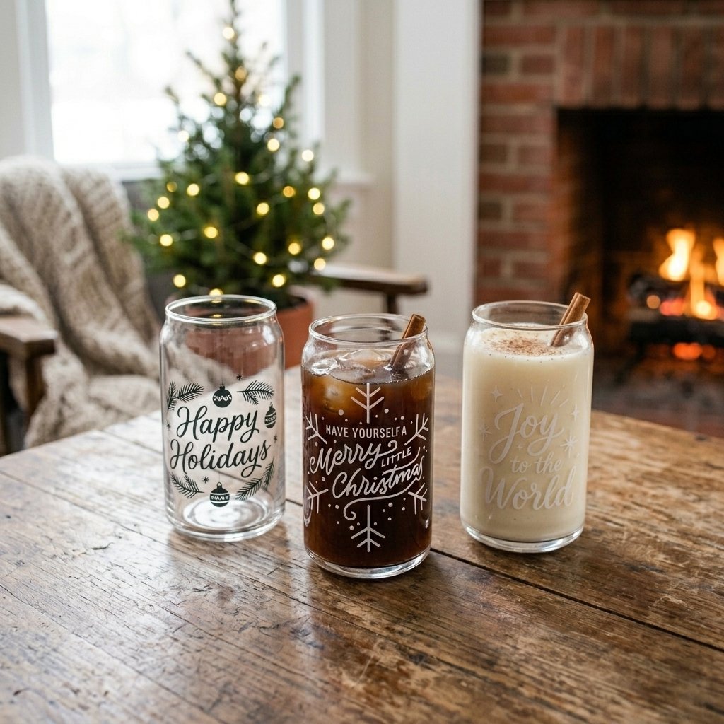 Holiday Glass Tumblers