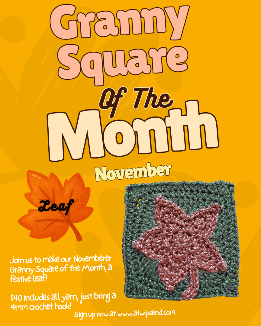 Crochet Granny Square of the Month Club! ✨🍁  November | November 12
