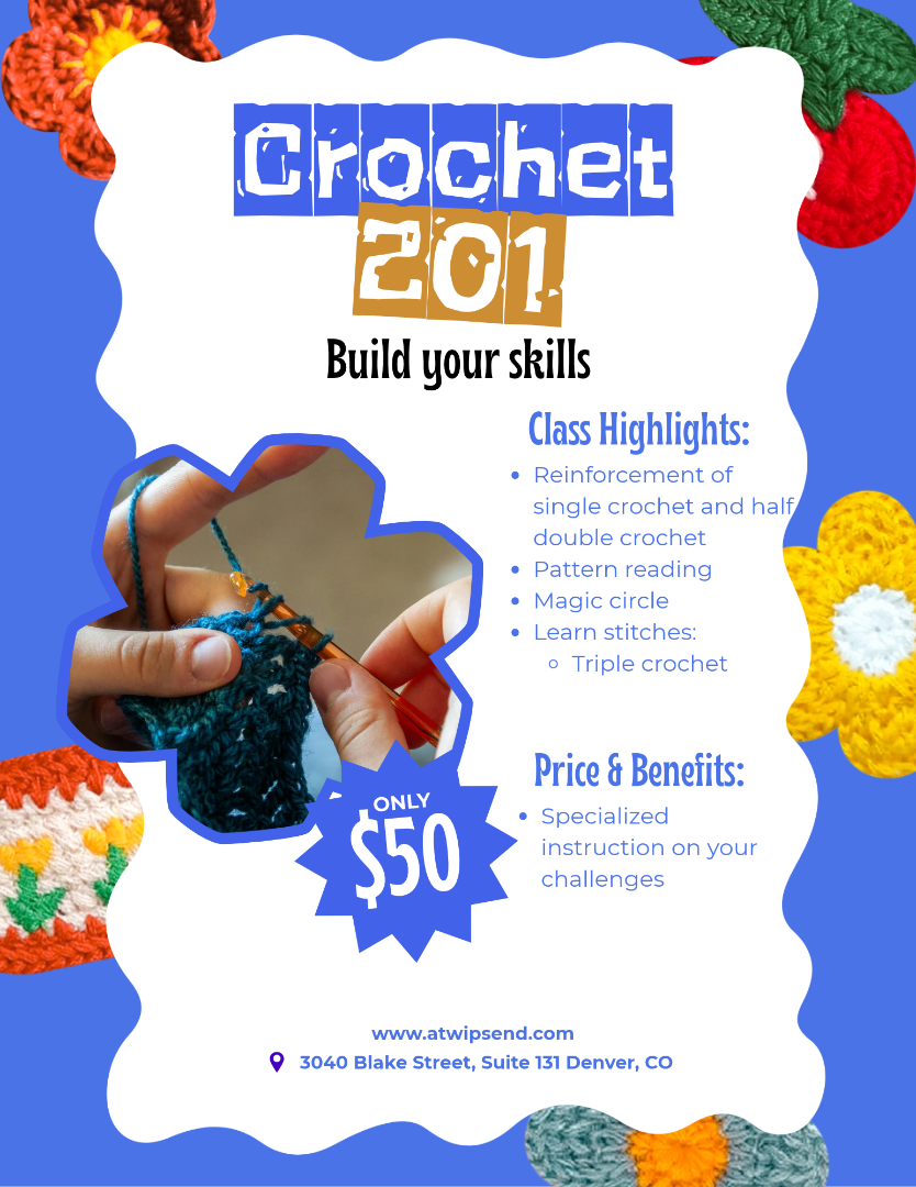 Crochet 201 Class: Build Your Skills 🧶