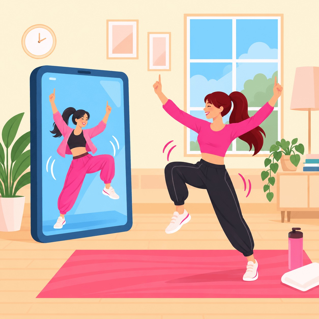 Bhangra Fitness Dance Illustration