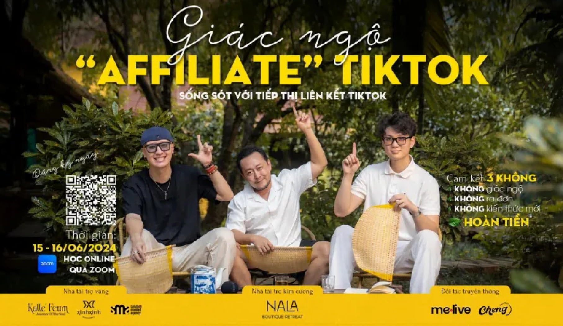 Khoá Học Giác Ngộ Affiliate Tiktok: Bứt Phá Doanh Thu Cùng Phạm Củ, Chú Cá Review & Lê Xuân Lộc