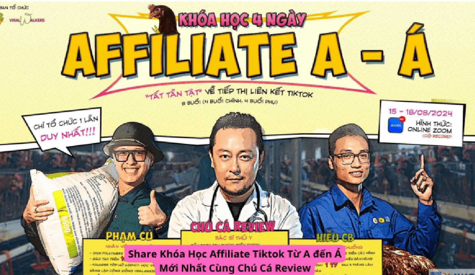 [All Combo] Khóa Học Affiliate Tiktok Cùng Chú Cá Review, Phạm Củ (Tất cả version)