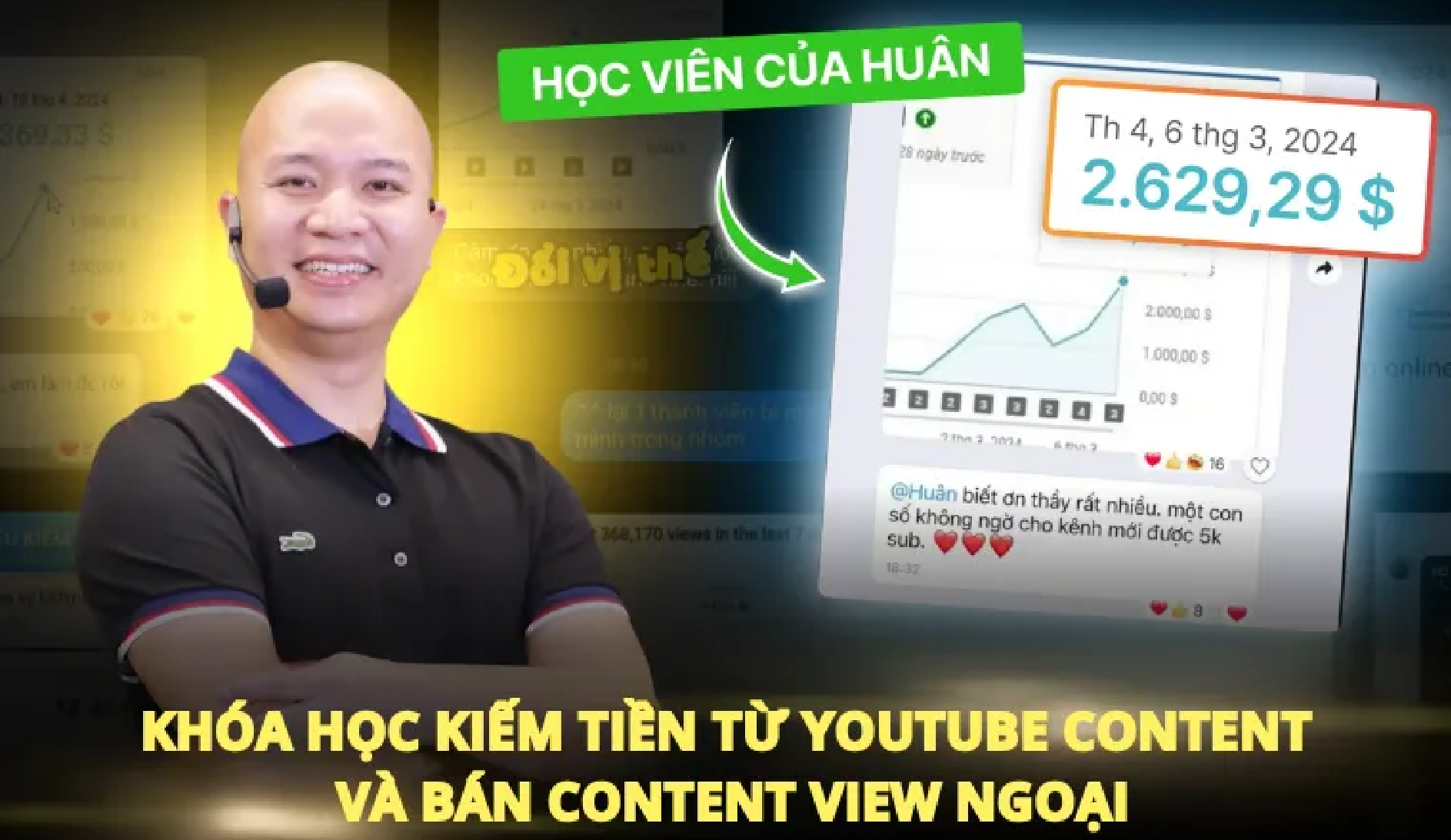 Khóa Học Siêu Kiếm Tiền Youtube Mới Nhất Từ Huân Kỷ Luật - Phiên bản 2025 (huan.academy)