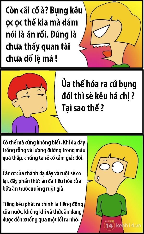 lý giải vì sao bụng lại sôi òng ọc khi đói