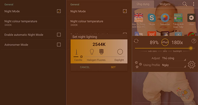 Cách dùng chế độ ban đêm trên Android, iOS và Windows Phone