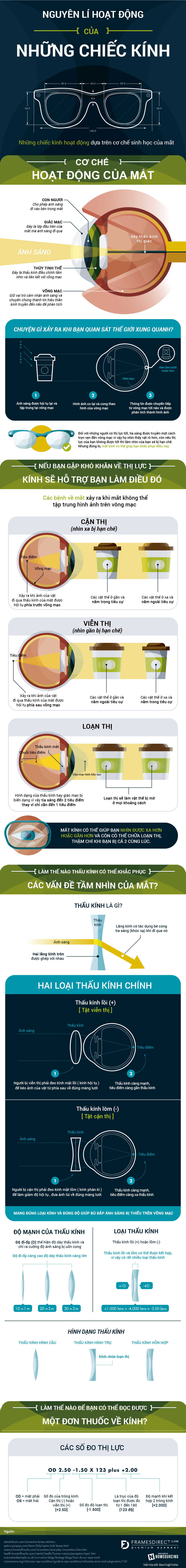 [Infographic] Nguyên lí hoạt động của mắt kính