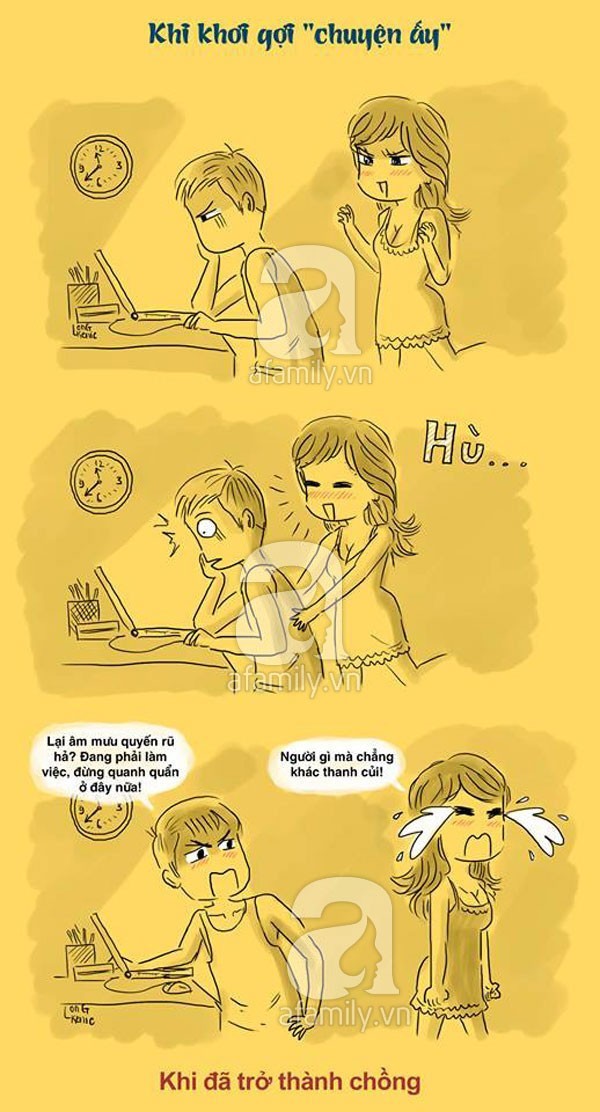 sự khác nhau giữa đàn ông đang yêu và đàn ông có vợ