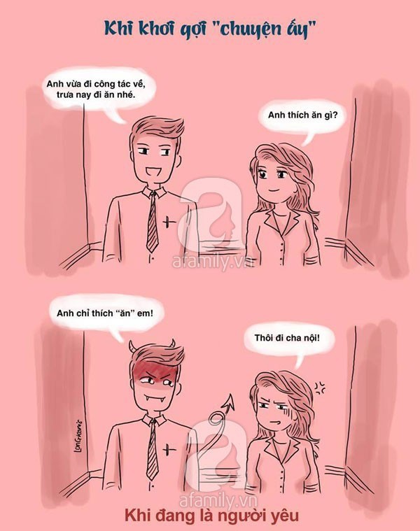sự khác nhau giữa đàn ông đang yêu và đàn ông có vợ