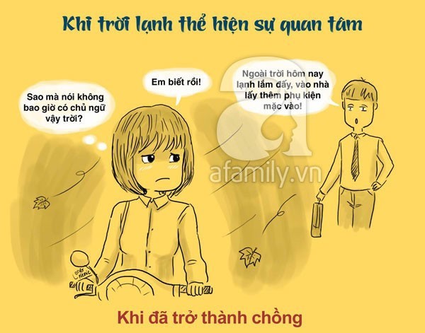 sự khác nhau giữa đàn ông đang yêu và đàn ông có vợ