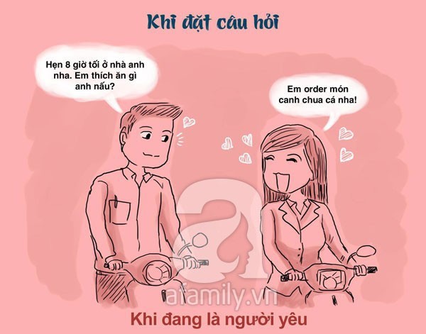 sự khác nhau giữa đàn ông đang yêu và đàn ông có vợ
