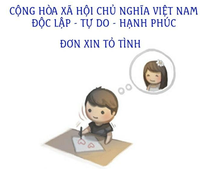 đơn xin tỏ tình