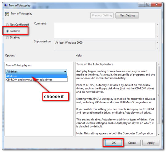 Cách vô hiệu hóa chức năng Autoplay trong windows 7
