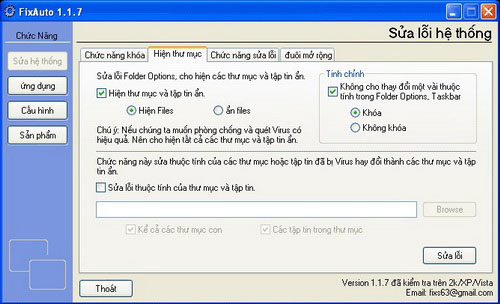 Dọn dẹp tàn dư của virus cho Windows 7