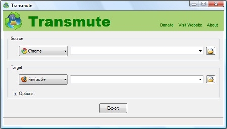 Sao chép Bookmark giữa các trình duyệt với Transmute