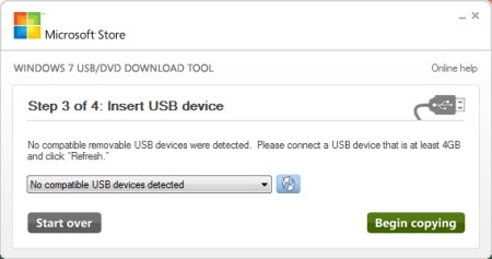 tạo bản cài đặt Windows 7 trên ổ USB