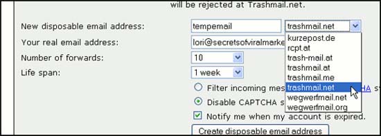 Sử dụng các dịch vụ email tạm thời để tránh nhận email không mong muốn