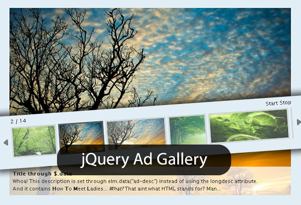 Giới thiệu AD Gallery plugin jquery