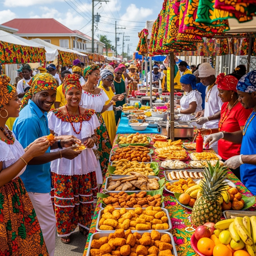 Carnival masquerade and celebration in Saint Lucia