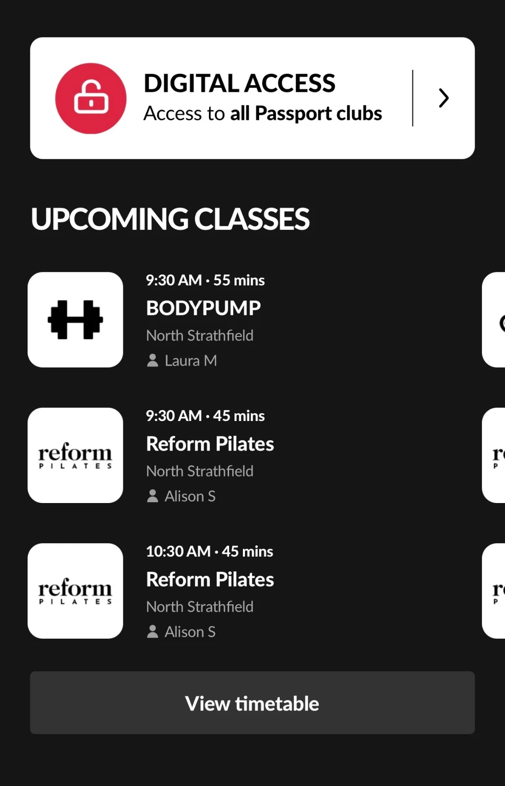 Fitness first 양도 합니다 $23