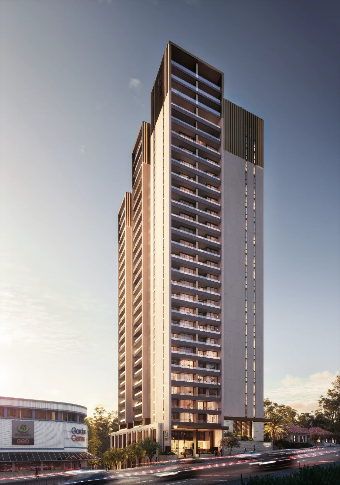 Gordon 역 도보 4~5분, 28층 럭셔리 타워 1bed from $714,000