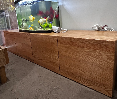 Oak TV cabinet 수납장