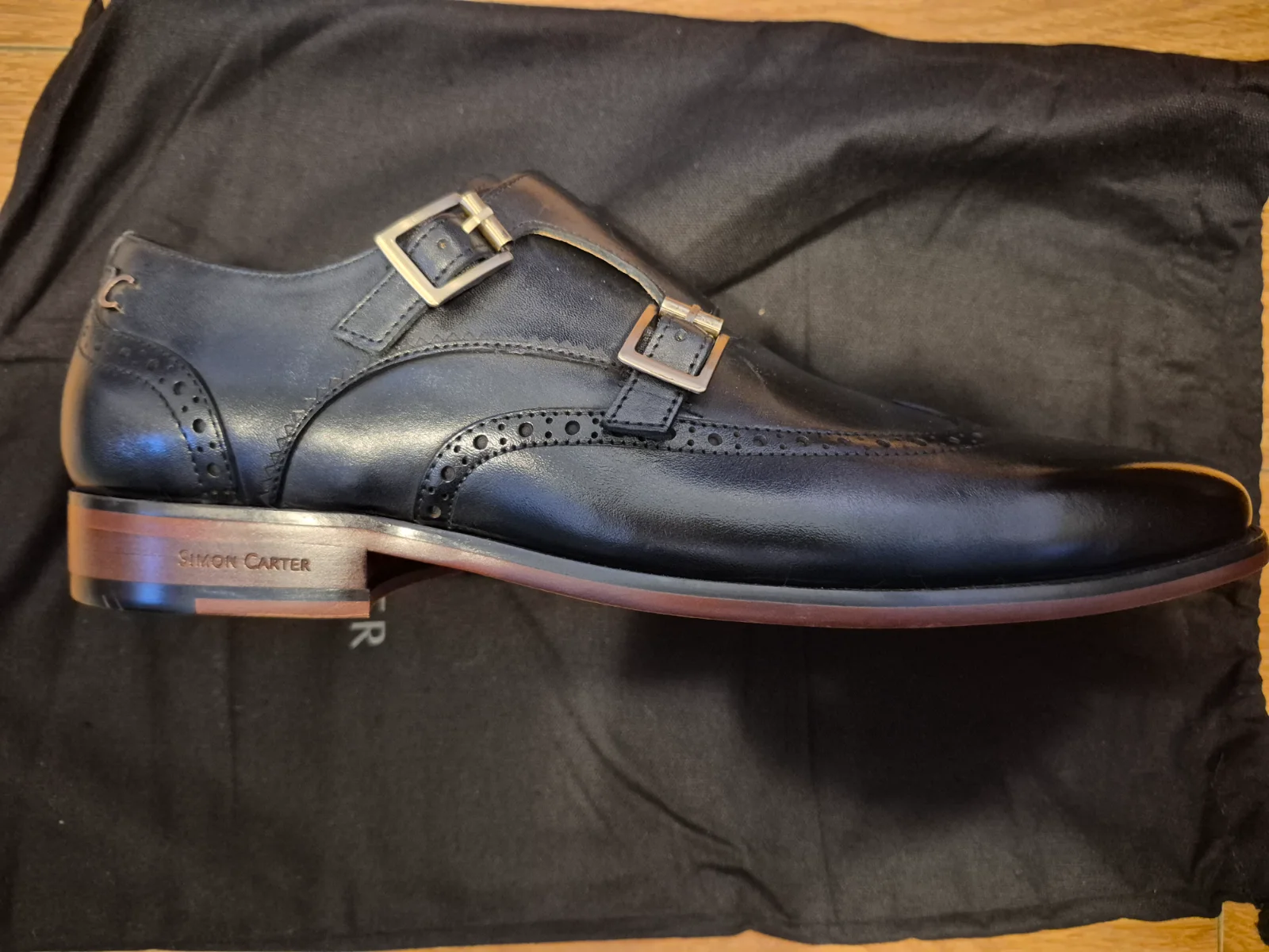 Simon Carter Spaniel Shoes - Double Monk Strap x Brogues Mix - Size US 9/EUR 42 - Brand New!