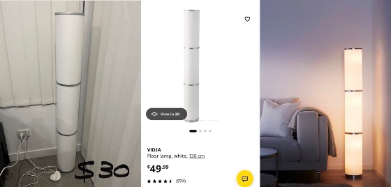 이케아 플로어스탠드, 폼풀러, 룰루레몬 더 매트, Kmart 빨래건조대, 고데기