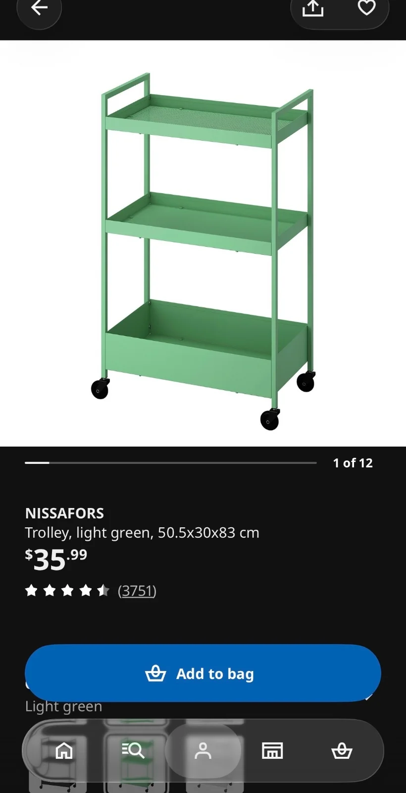 Ikea Drawer/Trolley 판매