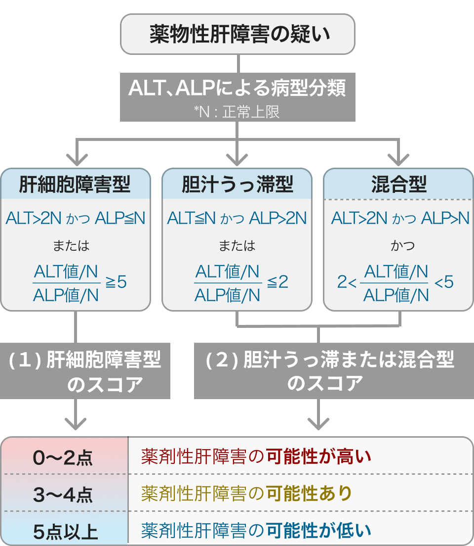 薬物性肝障害の診断基準