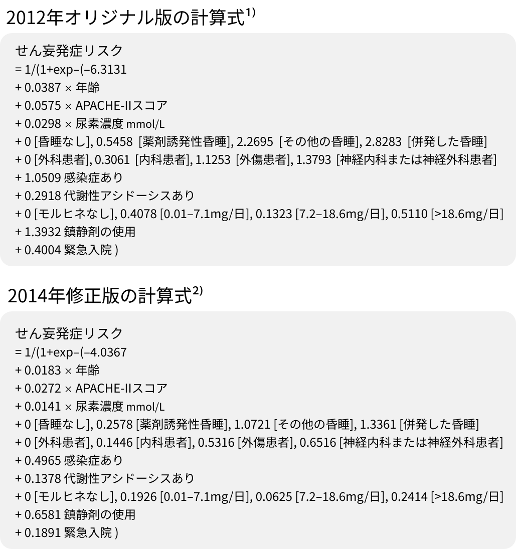 PRE-DELIRIC (2014年修正版)