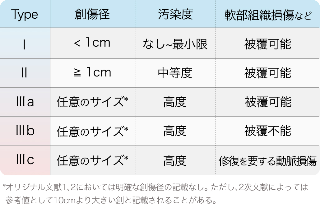 Gustilo Anderson分類