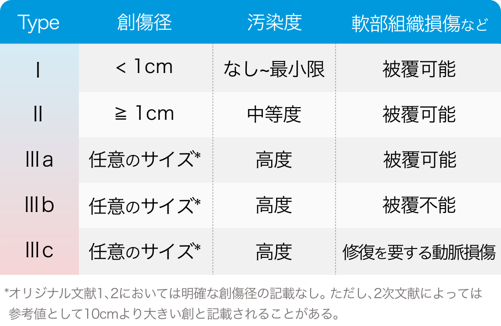 Gustilo Anderson分類