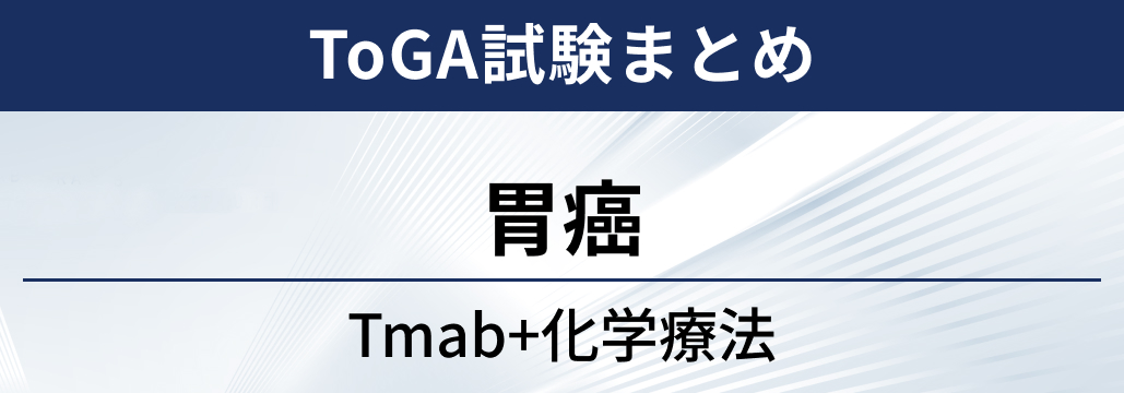 【ToGA試験】未治療胃・胃食道接合部癌へのトラスツズマブ+化学療法