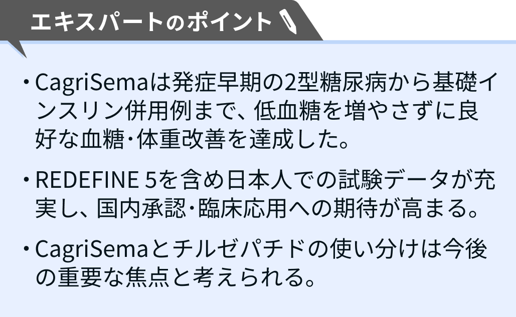 【解説】次世代GLP-1配合剤､ 全病期+日本人データで第III相が揃う