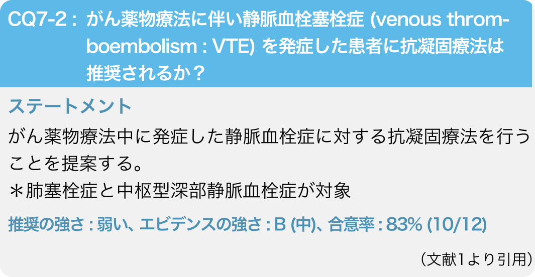 【連載】CA-VTEの治療 : DOACのエビデンス