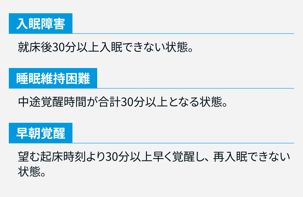 知っておきたい！不眠の症状別特徴＆年齢による違い